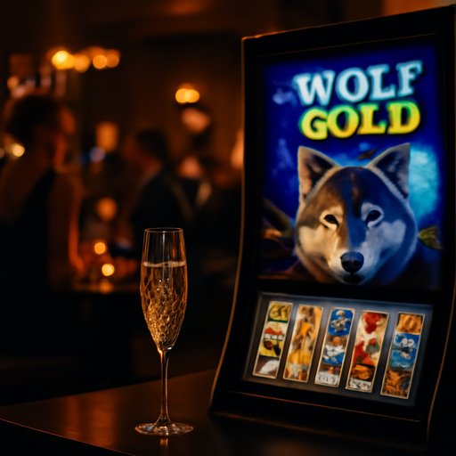 f9999 Wolf Gold Moonlit Night